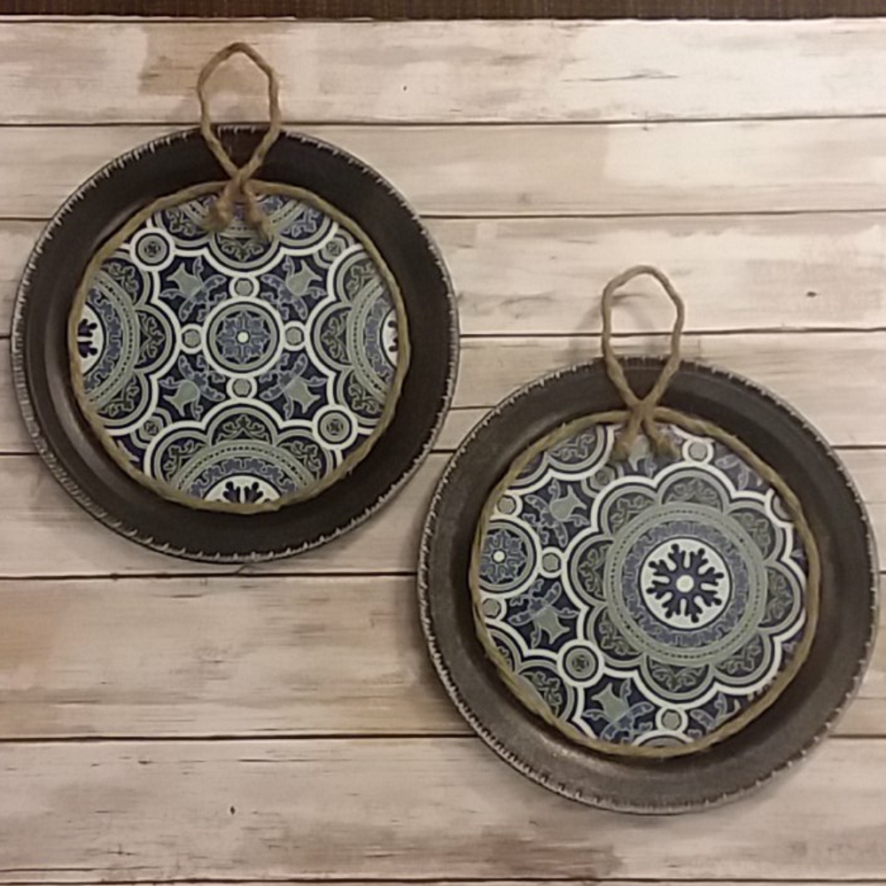 Set of 2 Metal Medallian Wall hangings🔥Boho